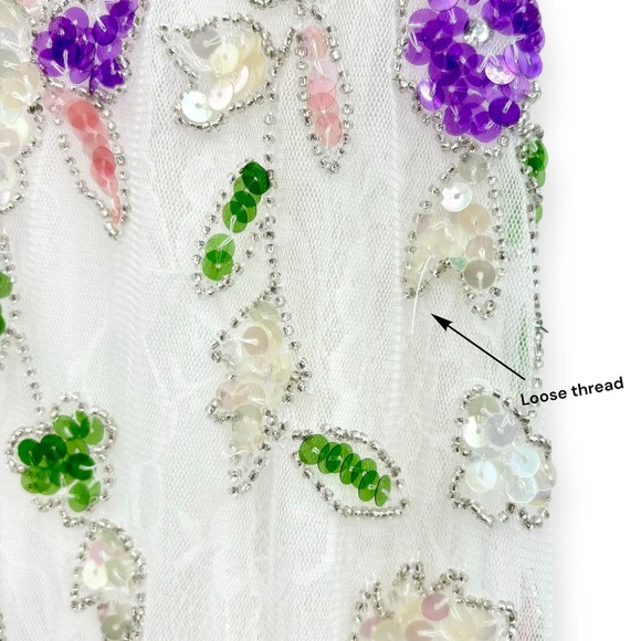 Mac Duggal Embellished Lace Sleeveless V-neck Thigh Slit Gown 10893 NEW Size 2 - Picture 14 of 16